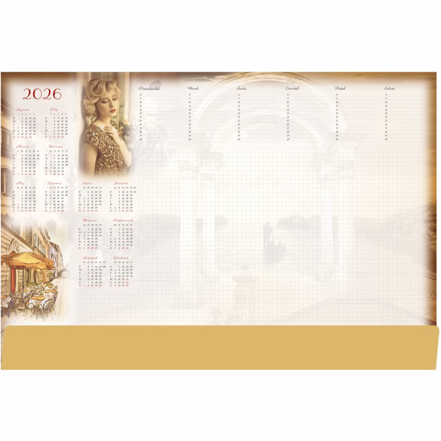 Podkładka biuwar kalendarz z planerem B3 t-2-b3-2 -- towar sezonowy dostępny tylko do | eazbiuro.pl | Weź zanim zniknie!