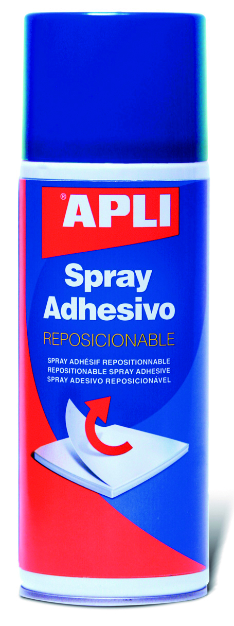 Klej w sprayu Apli, do repozycjonowania, 400ml Klej w sprayu Apli, do repozycjonowania, 400ml