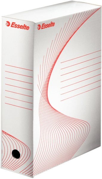 Pudełka archiwizacyjne boxy 100 mm, pojemność 1000 kartek, biały - pojemnik do | eazbiuro.pl | Nie czekaj!