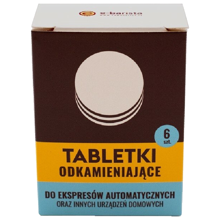 Tabletki odkamieniające do ekspresów 6szt. E-barista