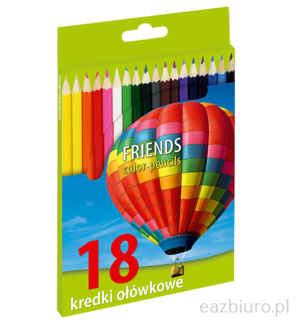 Kredki ołówkowe 18 kolorów ostrzone sześciokątne unionl | eazbiuro.pl | Kup pewnie!