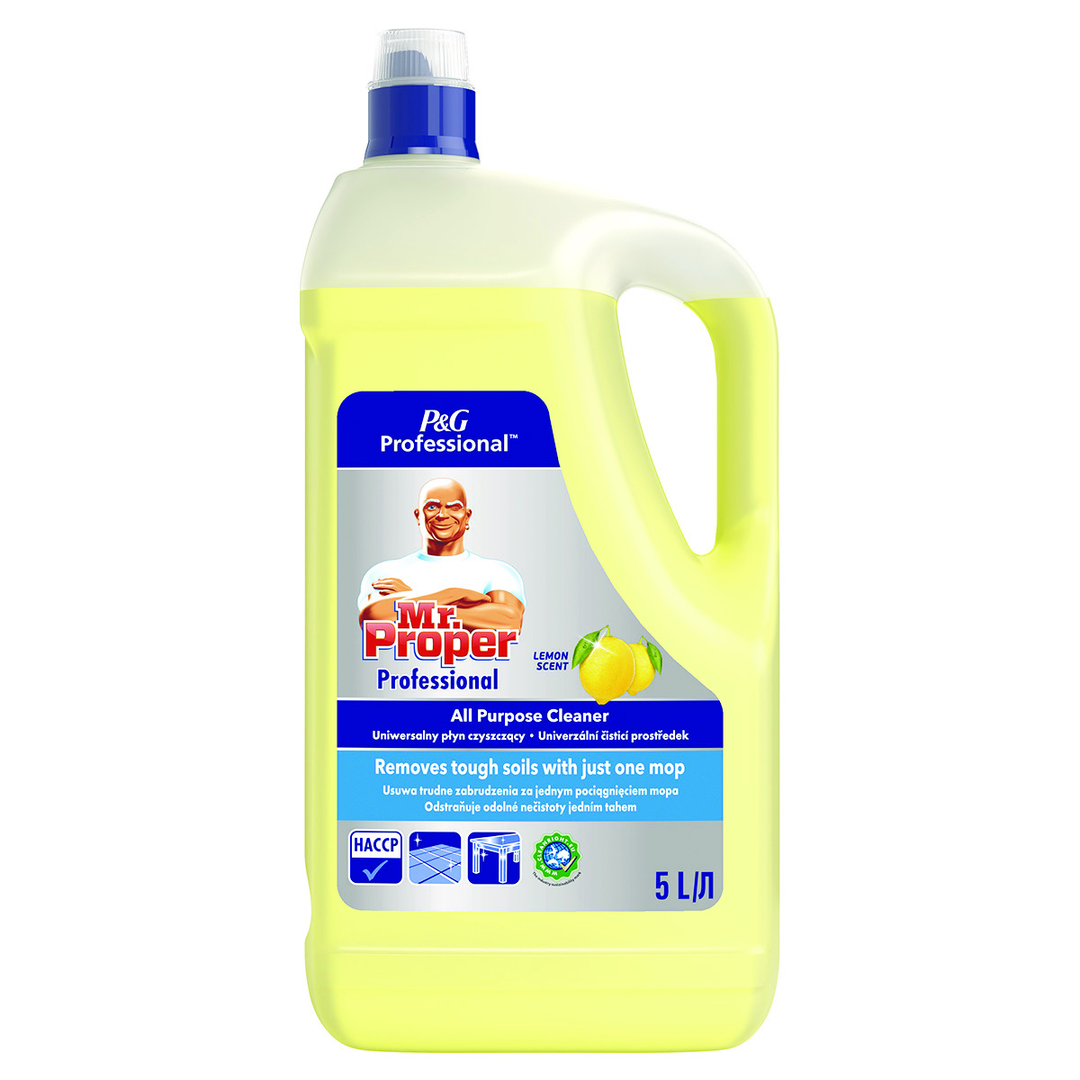 Uniwersalny płyn mr proper lemon, profesjonalny, 5l