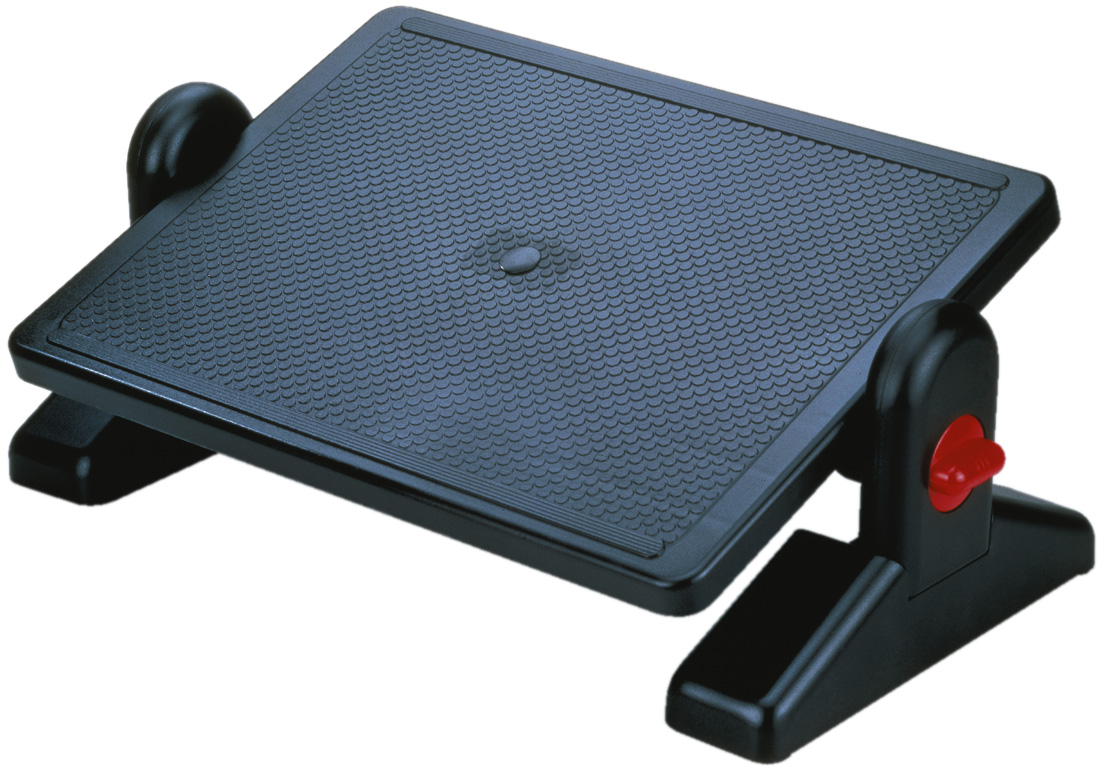 Podnóżek Q-Connect, z regulacją (x2), 450 x 310 mm, czarny | eazbiuro.pl | Kup już teraz!