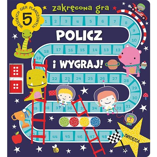 Zakręcona gra policz i wygraj – książeczka aktywizująca | Bestseller dla dzieci