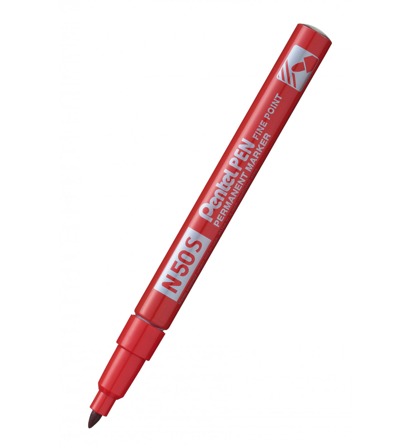 Pentel marker permanetny z cienką końcówką 3,2mm n50s-b czerwony