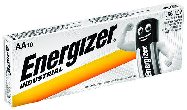 Bateria Energizer industrial, aa, lr6, 1,5v, 10 sztuk