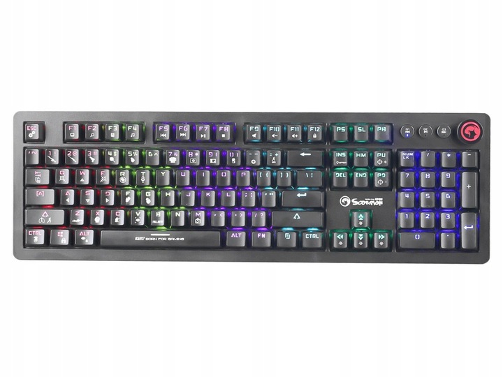 Klawiatura mecHaniczna Marvo kg917, przewodowa (usb), podświetlana