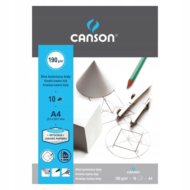 Blok techniczny A4 10 kartek Canson Blok techniczny A4 10 kartek Canson