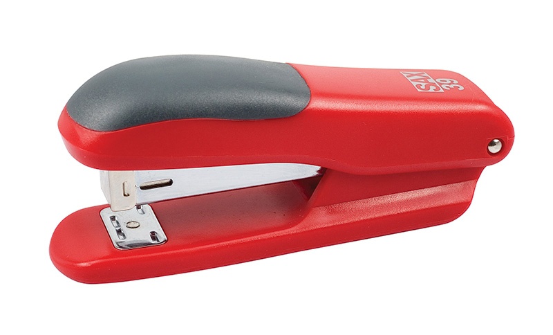 Zszywacz Sax39, zszywa do 25 kartek, czerwony | eazbiuro.pl | Zamów błyskawicznie!