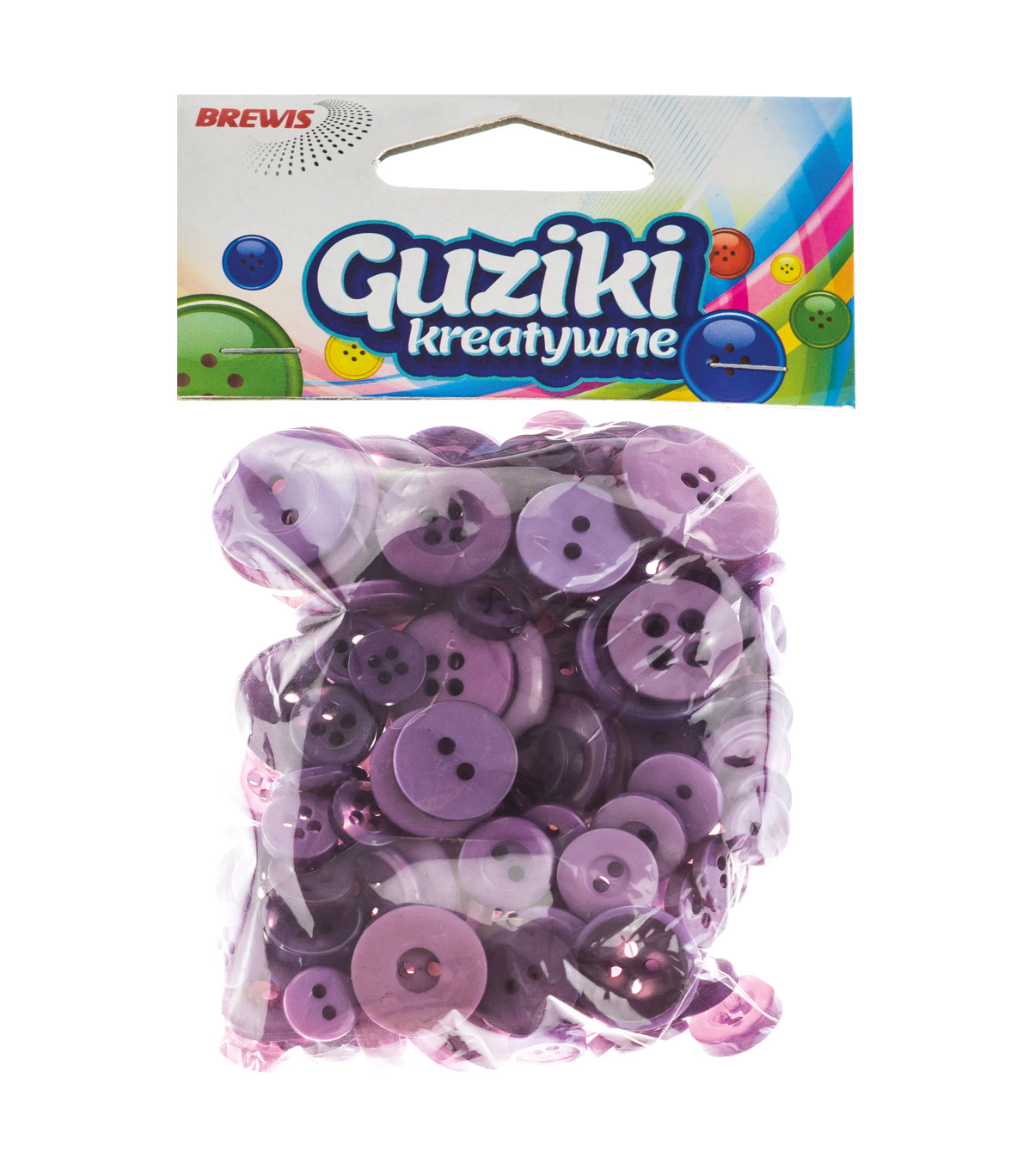 Guziki dekoracyjne gu7 40 g fioletowe | eazbiuro.pl | Zamów wygodnie!