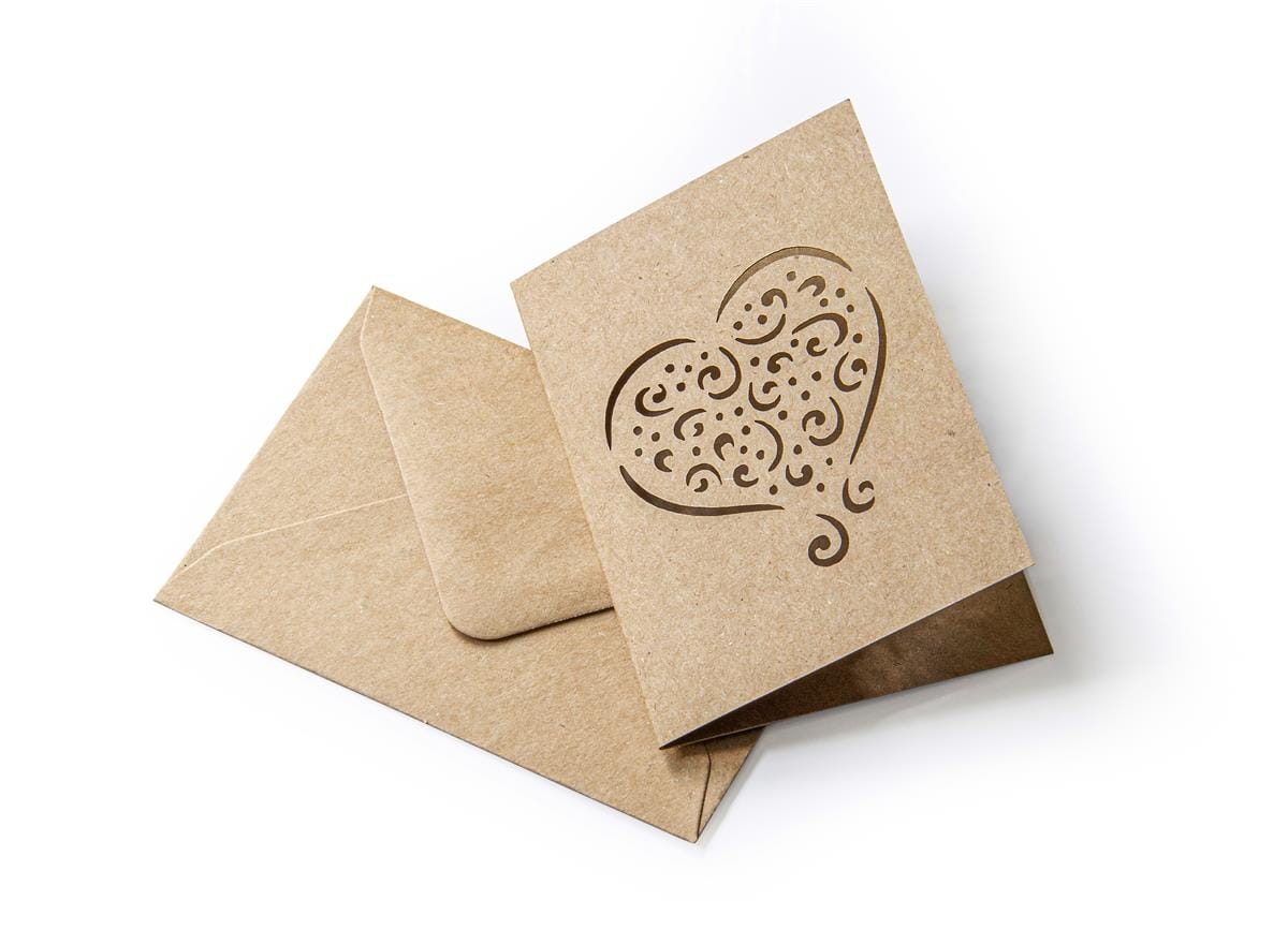 Karnecik zestaw z sercem ciemnobeżowy 5 sztuk | eazbiuro.pl | Zamów szybko!