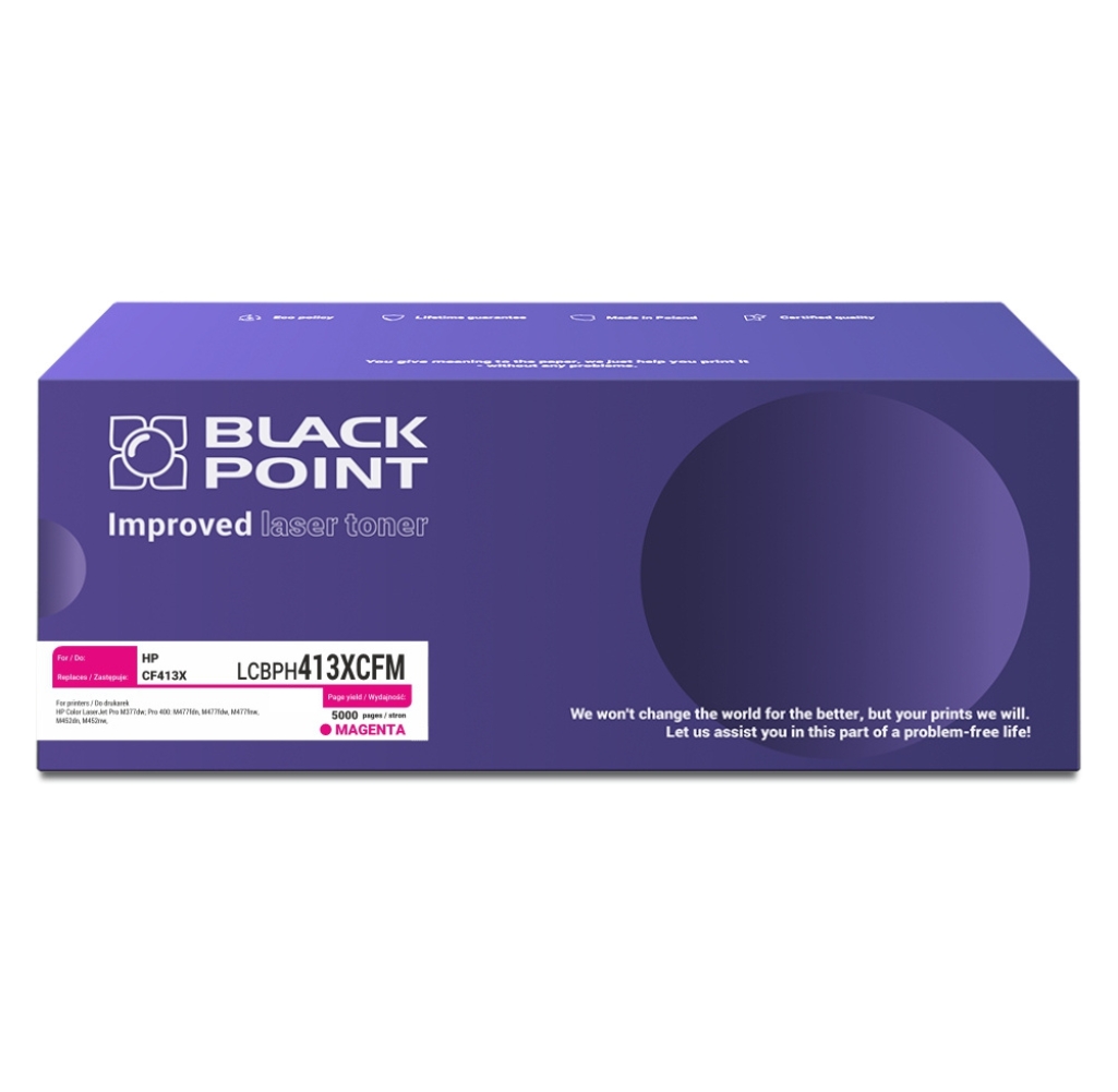 Toner Black Point HP cf413x - lcBlack Pointh413xcfm Toner Black Point HP cf413x - lcBlack Pointh413xcfm