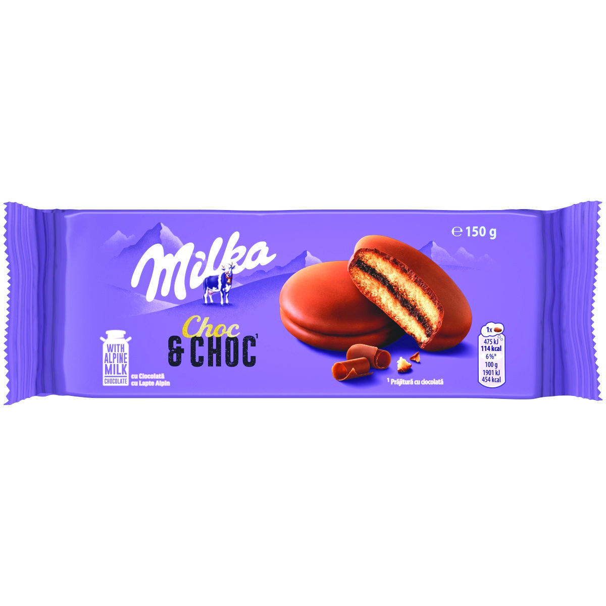 Ciastka MILKA Choc&Choc, 150g