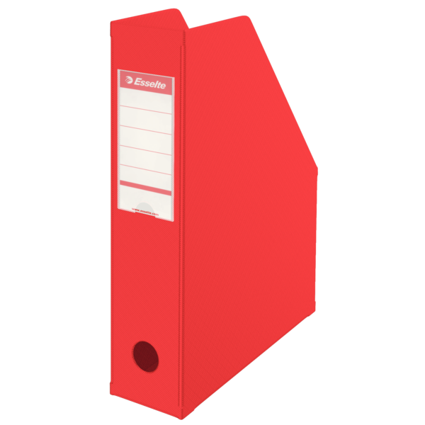 Pojemnik na czasopisma Esselte vivida, składany kolor vivida czerwony | eazbiuro.pl | Wybierz mądrze!