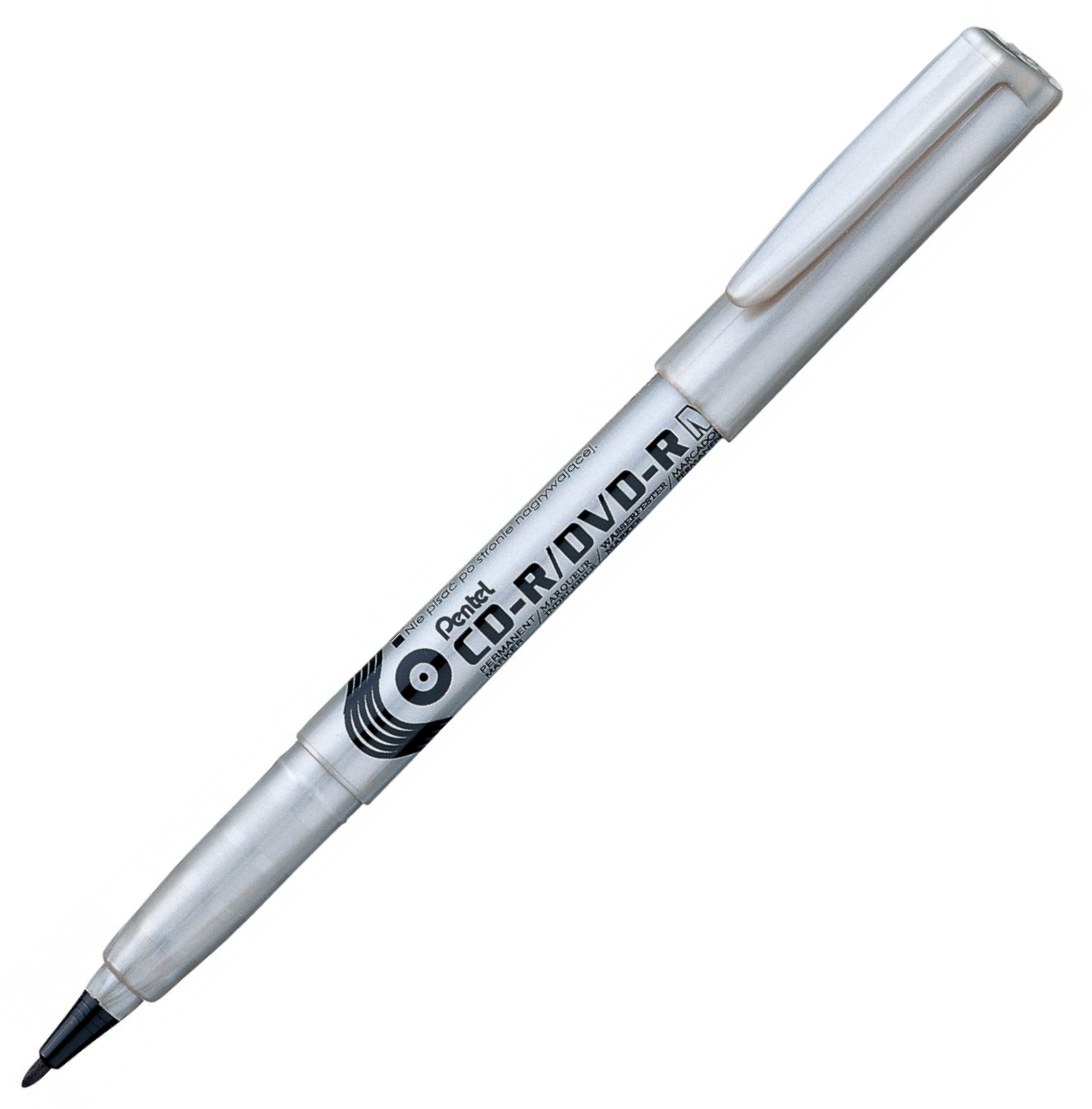 Marker do opisywania płyt cd Pentel nms51 czarny | eazbiuro.pl | Kup sprytnie!