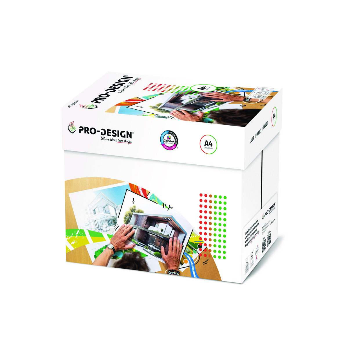 Papier ksero pro-design fsc, satynowany, klasa a++, A4, 168cie, 250gsm, 250 ark.
