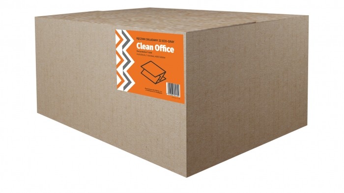Ręcznik składka zz szara 4000 listków x zestaw 20 sztuk. Clean office | eazbiuro.pl | Kup bez ryzyka!