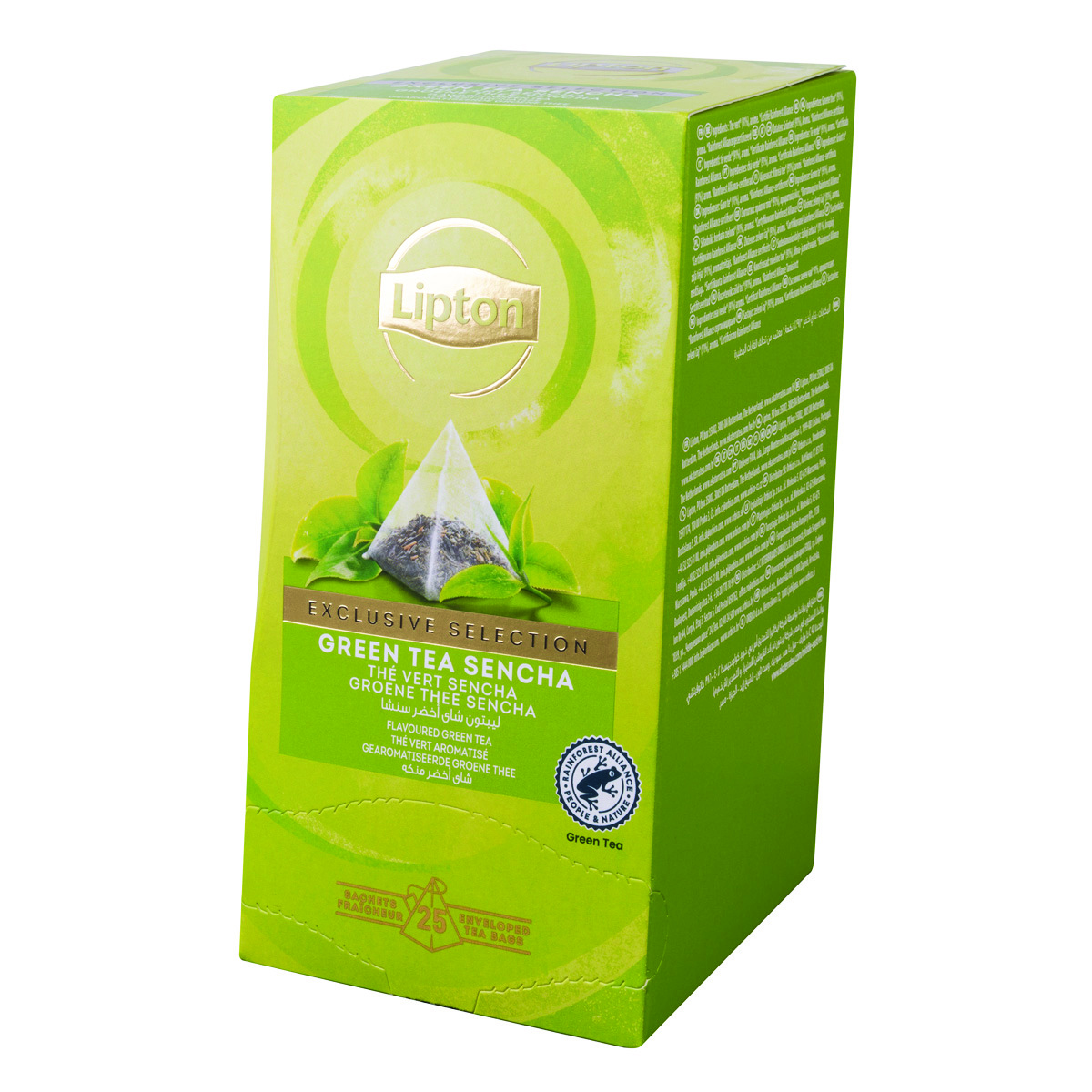 Herbata LIPTON Exclusive Selection, piramidki, zielona sencha, 25 kopert