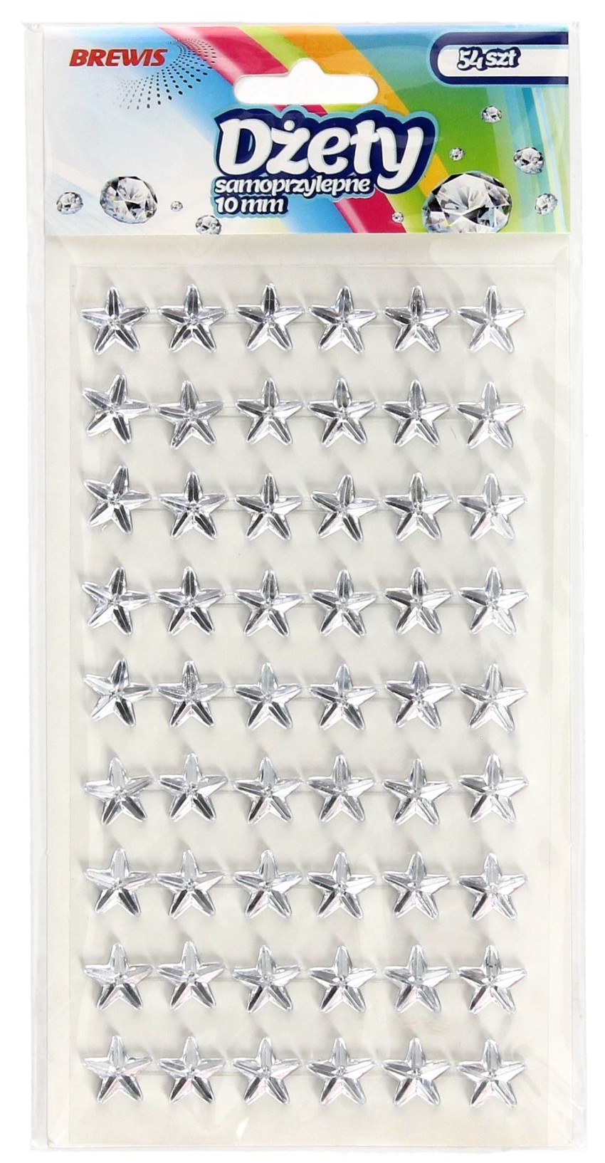 Dżety samoprzylepne gwiazdki ds41 srebrne | eazbiuro.pl | Wybierz mądrze!