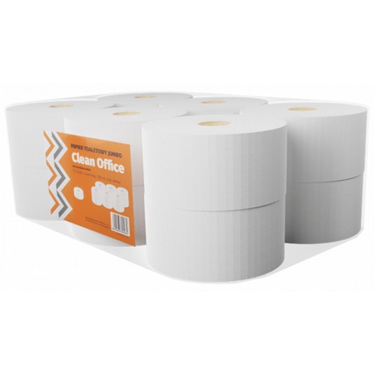 Papier toaletowy jumbo Clean Office 12 rolek | eazbiuro.pl | Skorzystaj dziś!