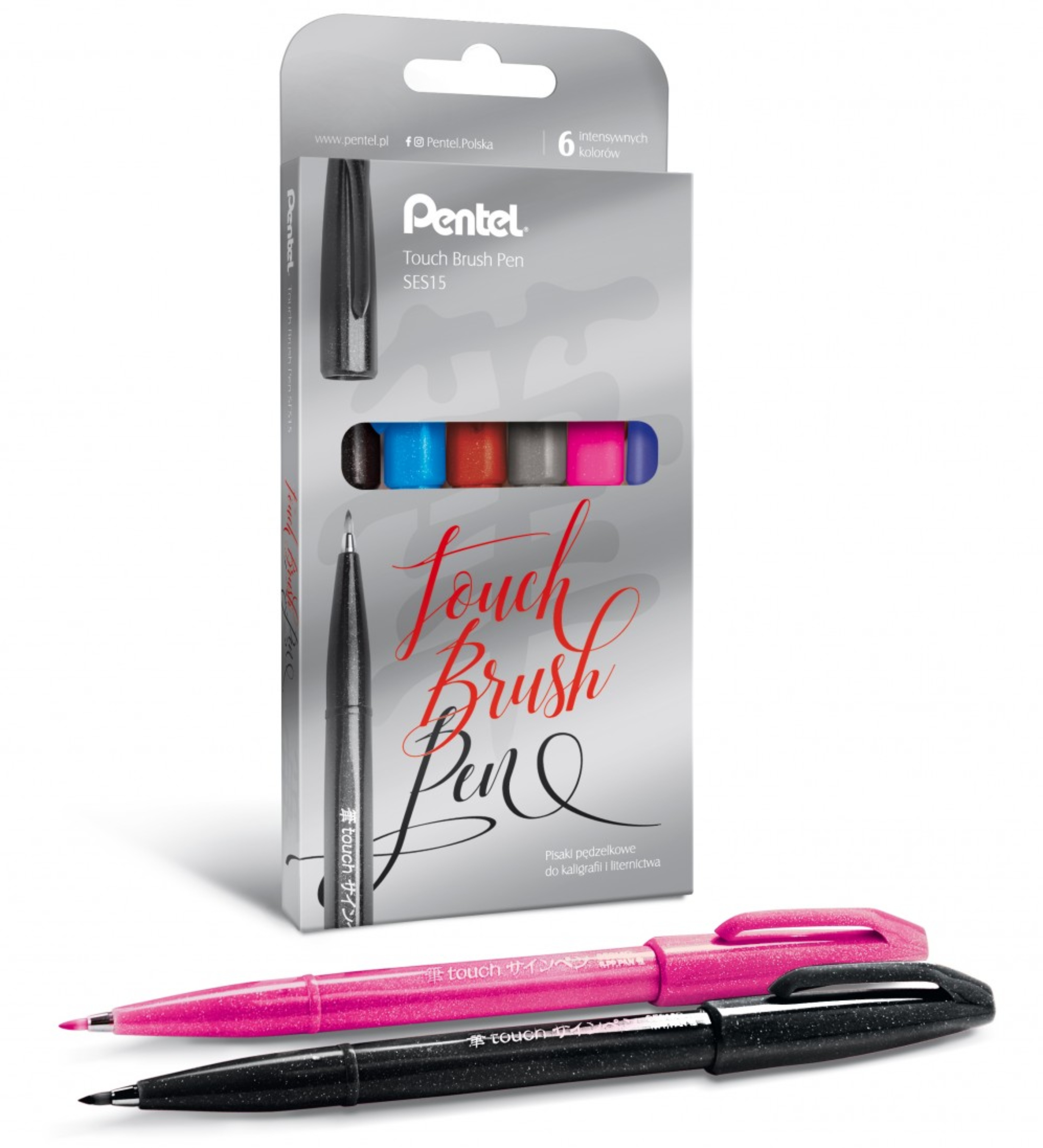 Zestaw pisaków pędzelkowych Pentel ses15c-st6acenpvpl | eazbiuro.pl | Kup skutecznie!