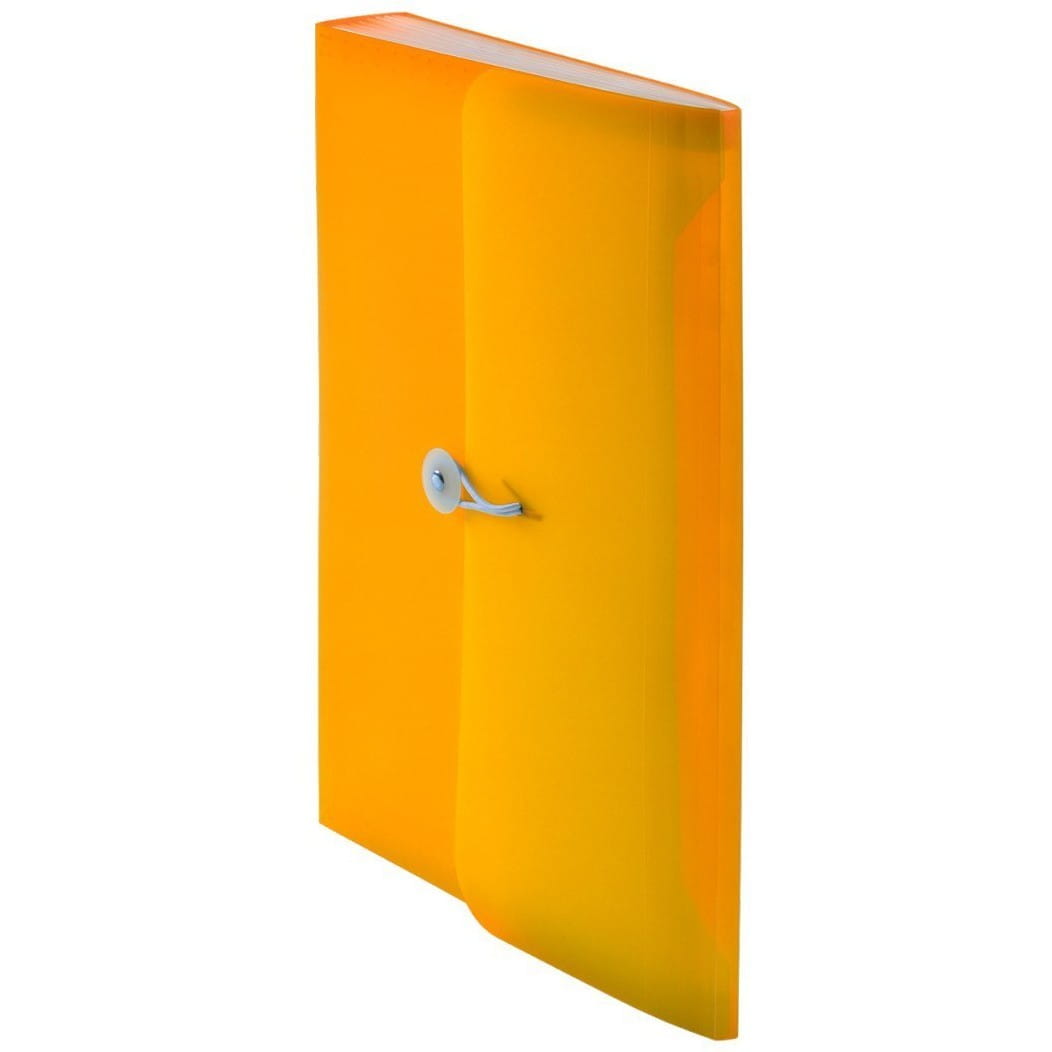 Teczka harmonijkowa z gumką 13 przegródek pomarańczowa | eazbiuro.pl | Zamów od ręki!