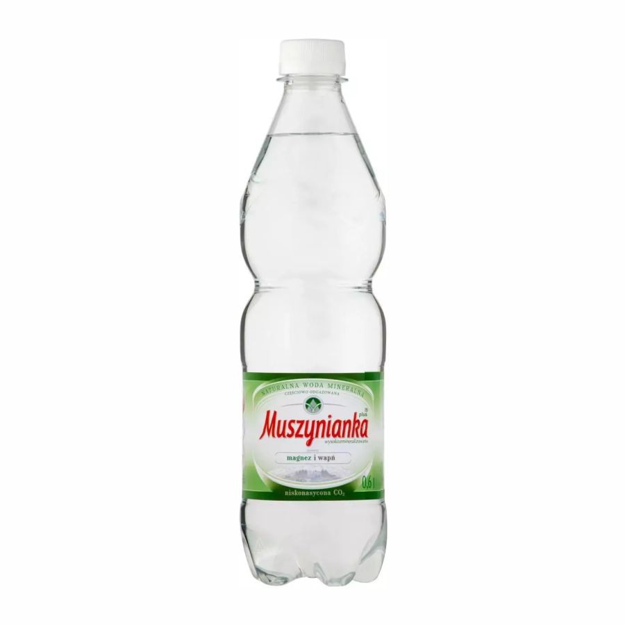 Woda mineralna Muszynianka lekko gazowana 0,6l - kaucja