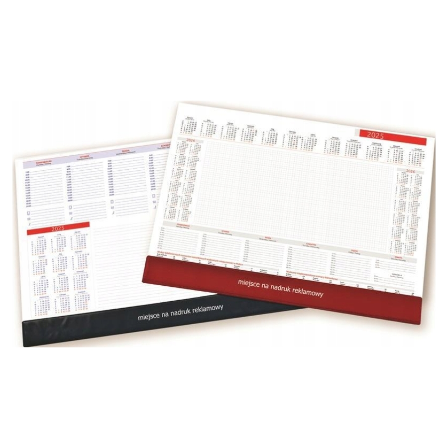 Podkładka na biurko biuwar z kalendarzem B3 z listwą -- towar sezonowy dostępny tylko do | eazbiuro.pl | Nie czekaj!