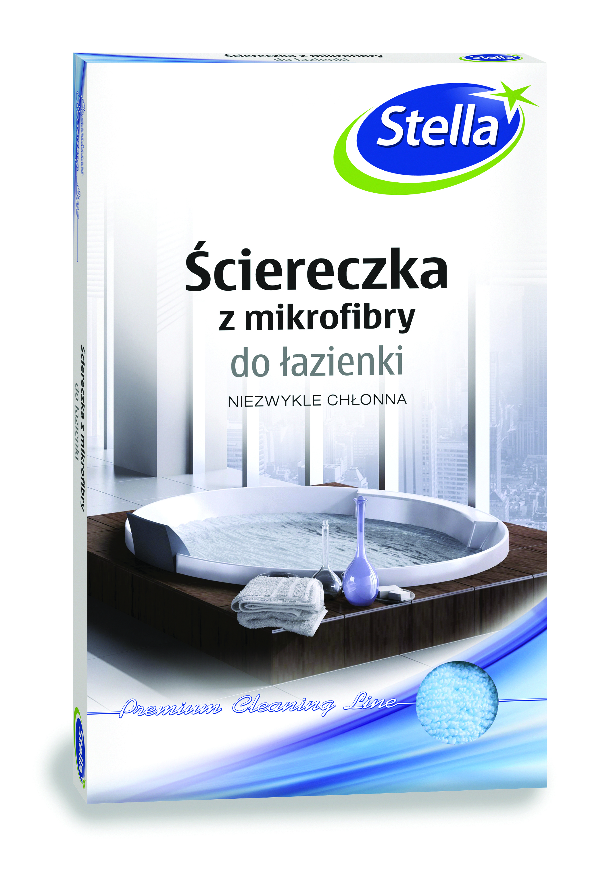 Ściereczka z mikrofibry Stella, do łazienki, 1 szt., mix