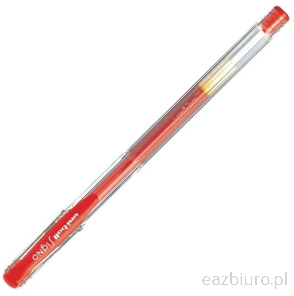 Długopis żelowy um-100, czerwony, uni | eazbiuro.pl | Wybierz i kup!