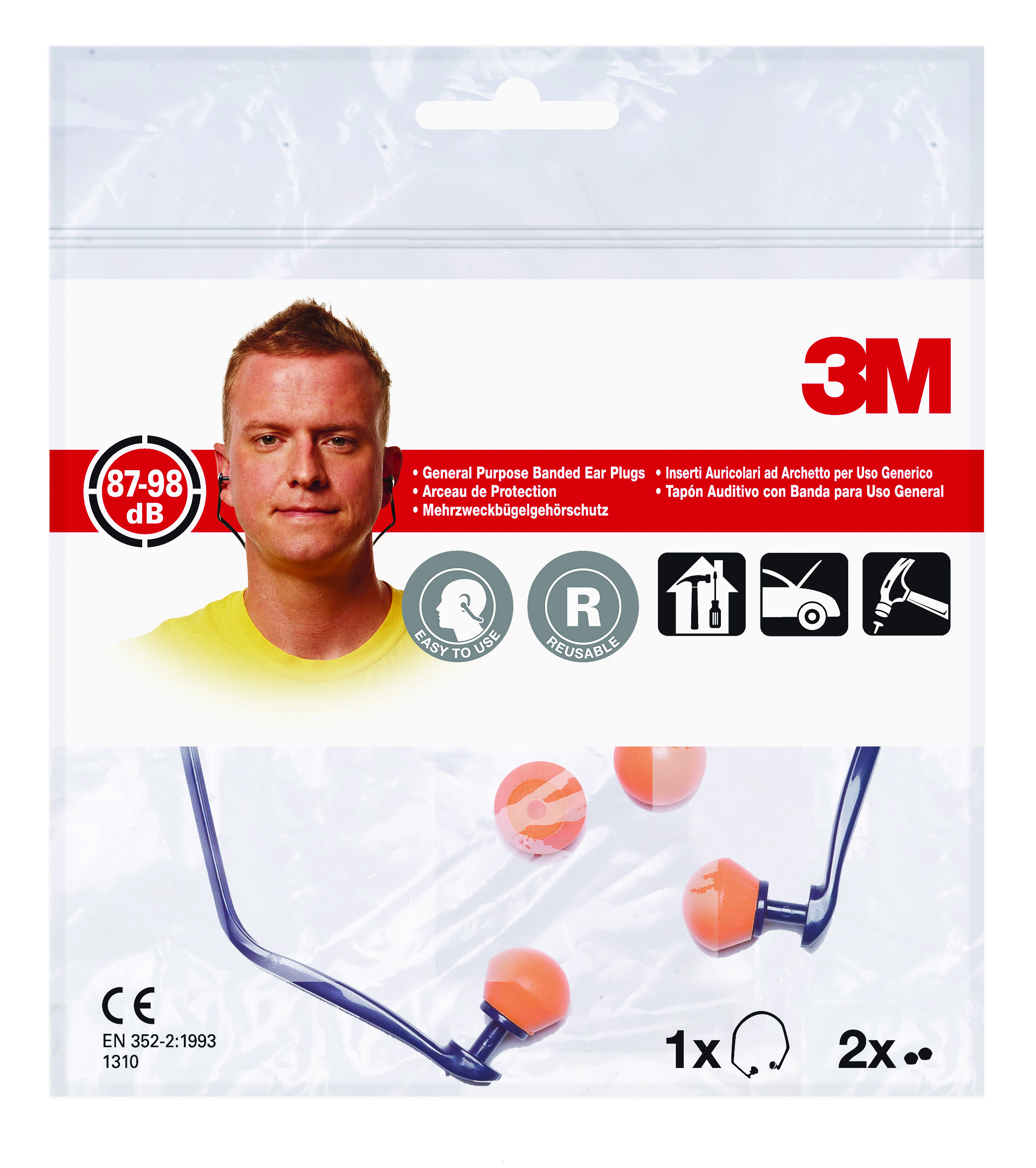 Opaska z zatyczkami do uszu 3m e-a-r™ (1310)