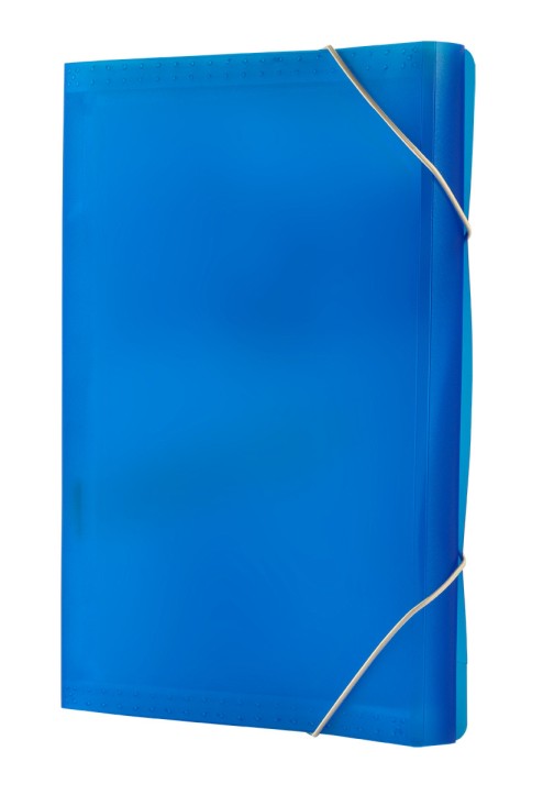 Teczka harmonijkowa z gumką narożną 13 przegródek niebieska | eazbiuro.pl | Nie przegap!
