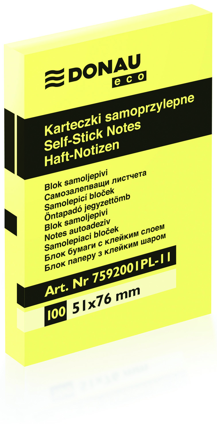 Notatnik samoprzylepny 51*76 *eko*