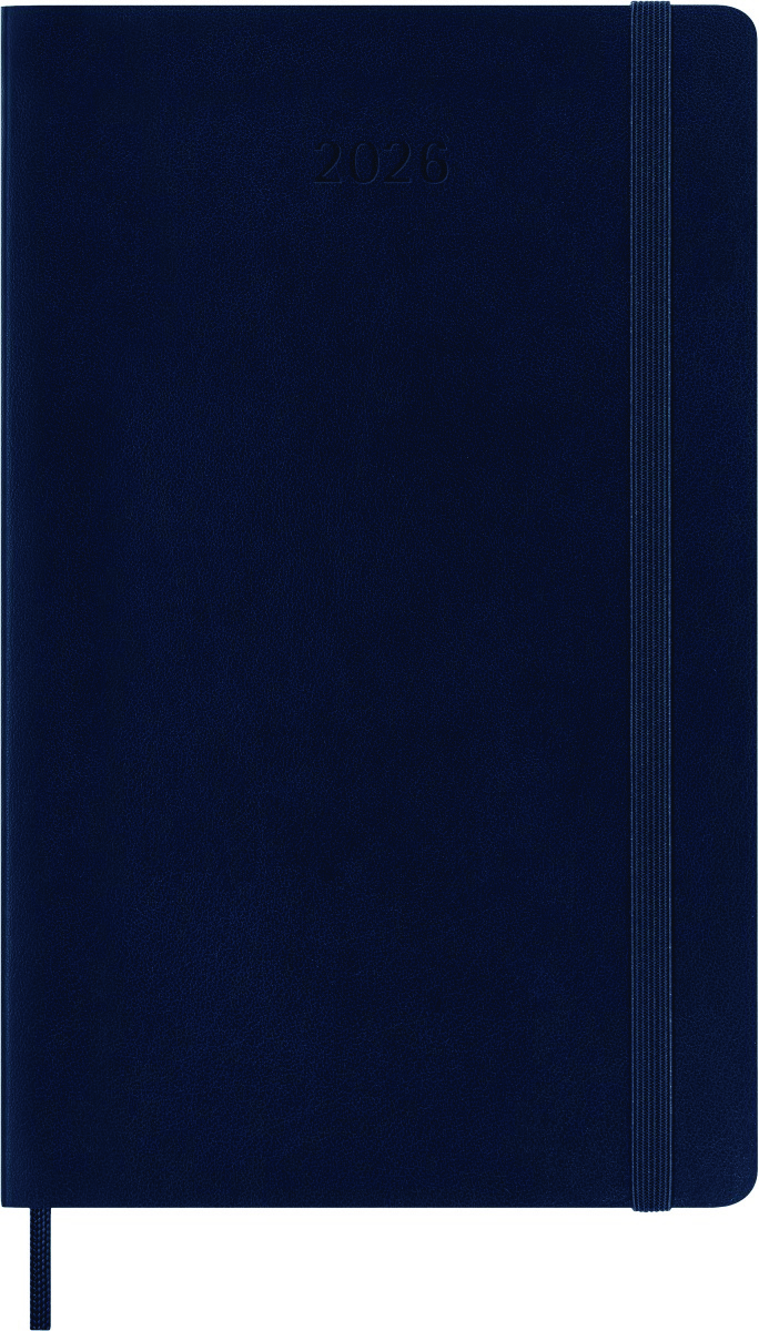 Kalendarz dzienny MOLESKINE 2026, 12M, L, miękka oprawa, 13x21cm, sapphire blue