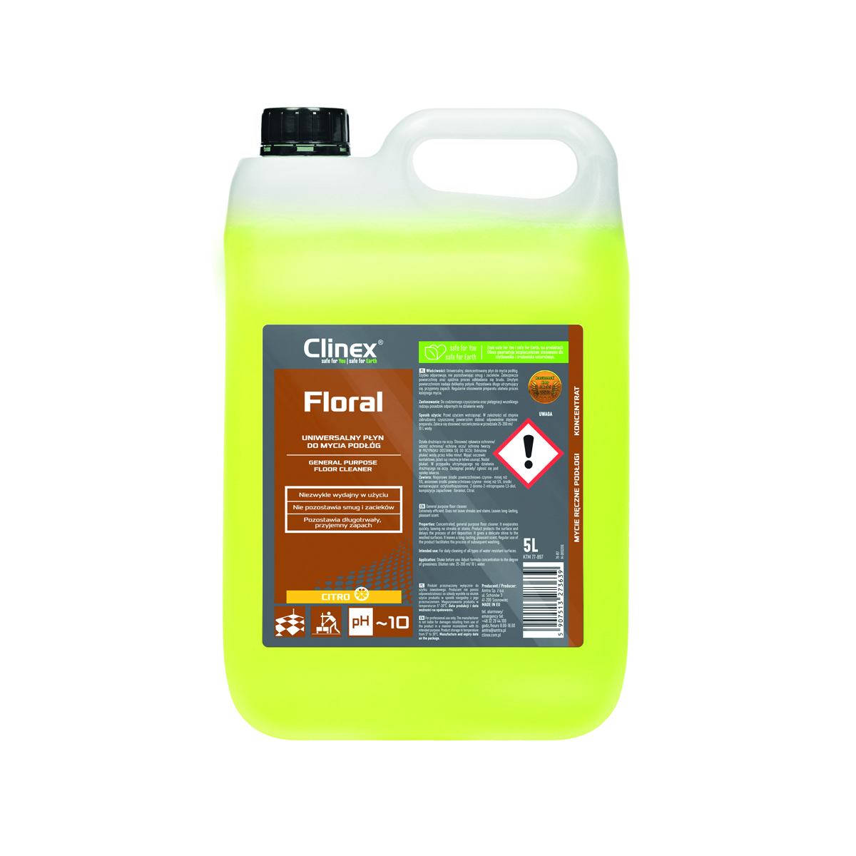 Clinex citro floral 77-897 płyn do mycia podłóg 5l