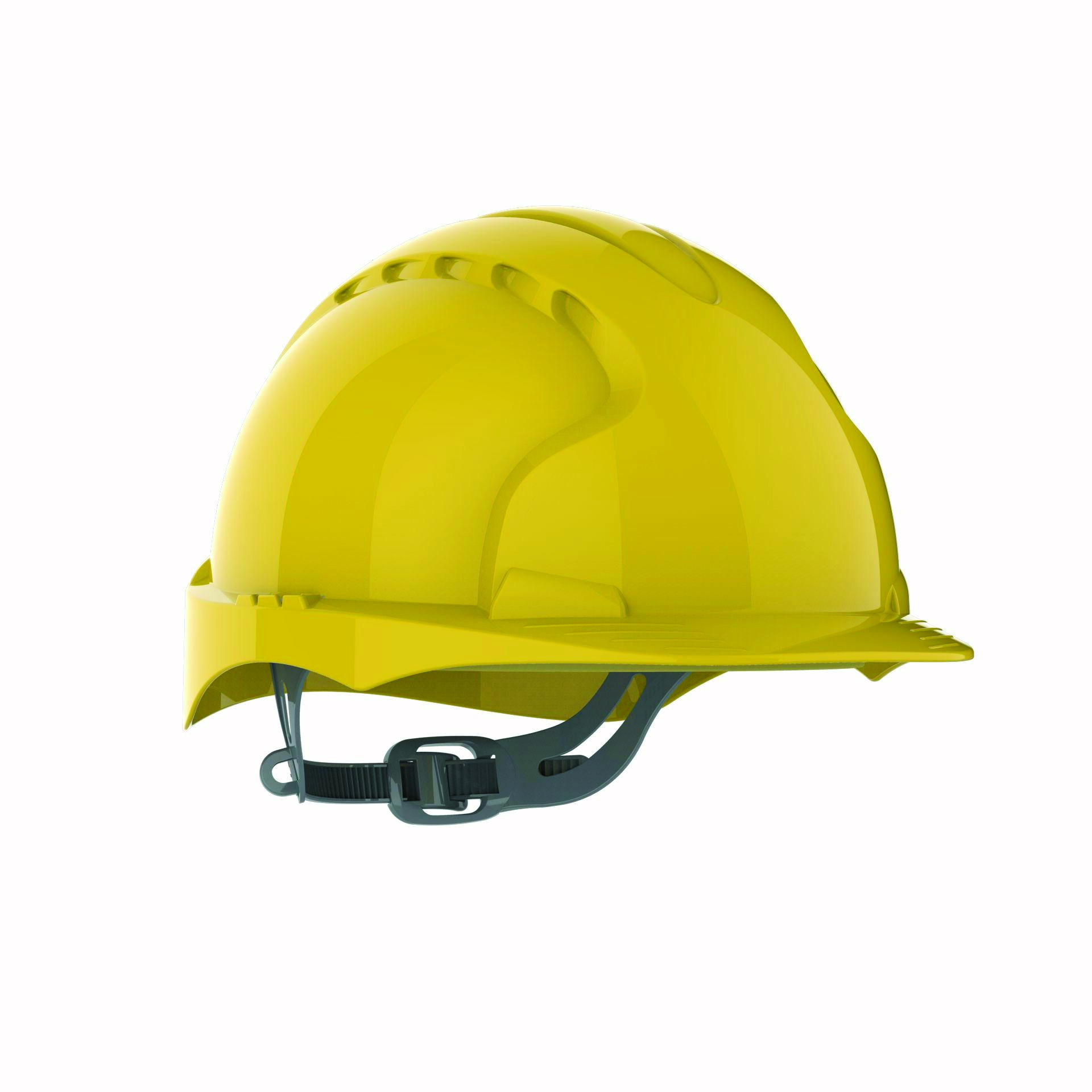 Hełm ochronny EVO®2, pasek przesuwny, niewentylowany, żółty