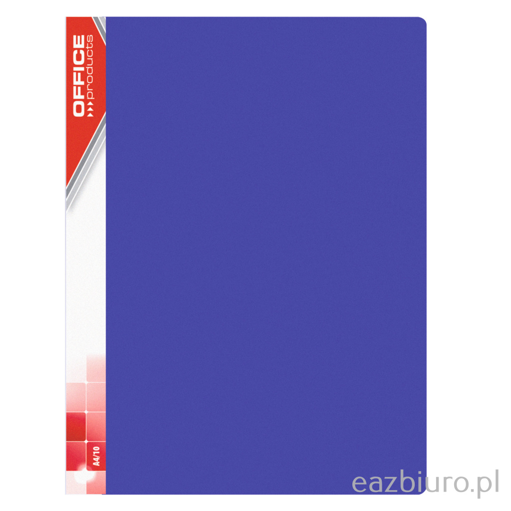 Teczka ofertowa Office Products, pp, A4, 620mikr., 30 koszulek, niebieska | eazbiuro.pl | Wybierz hit!