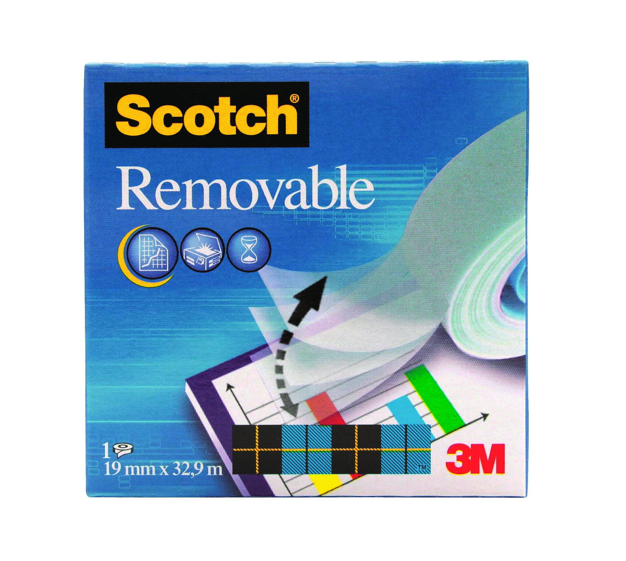 Taśma klejąca Scotch 811 19 mm x 33 m usuwalna