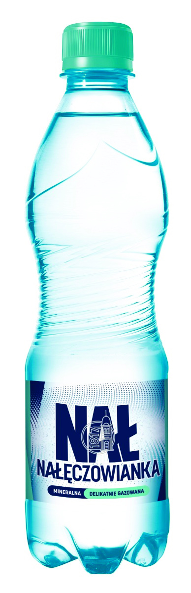 Woda mineralna NAŁĘCZOWIANKA, delikatny gaz, 0,5l