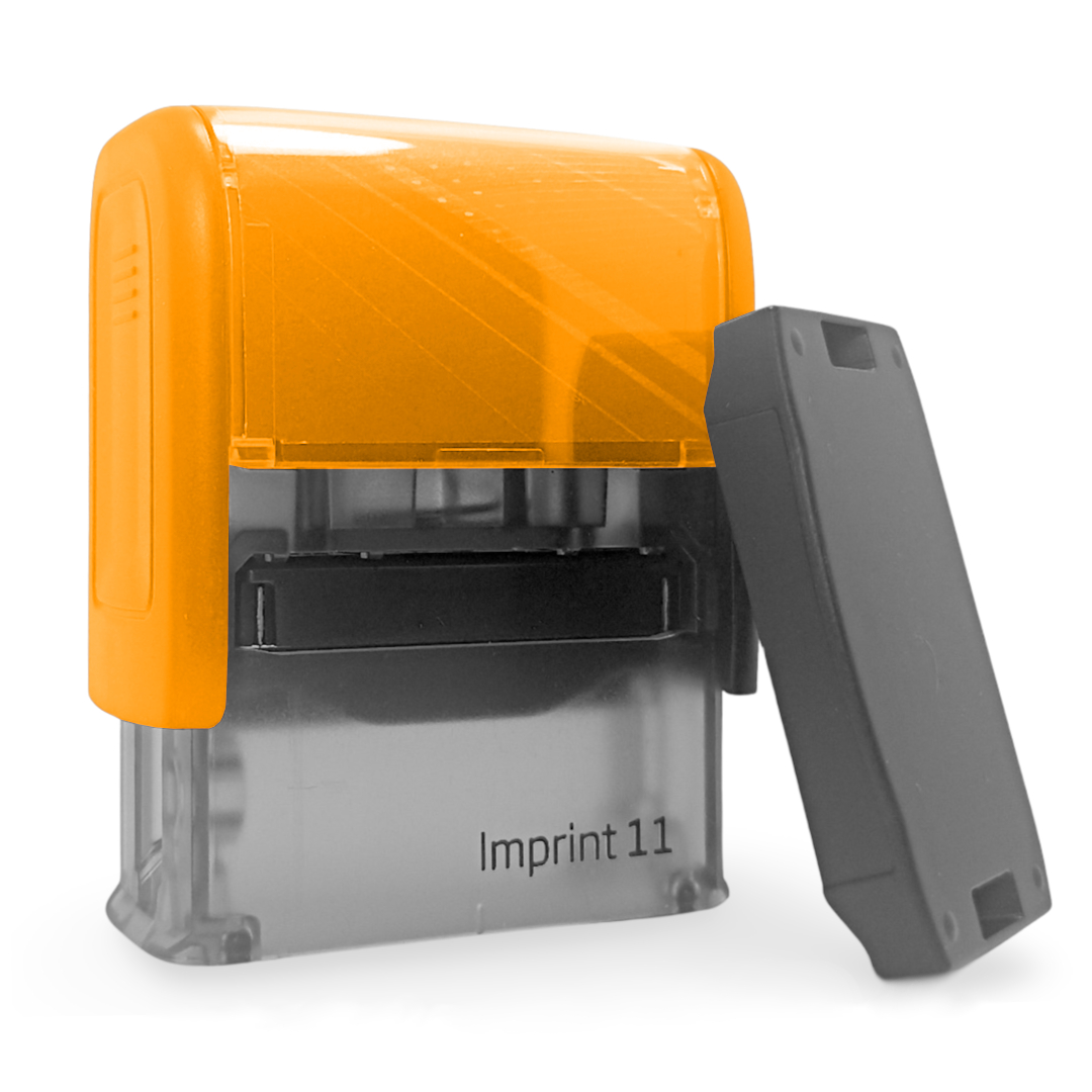 Pieczątka Trodat 8911 imprint żółta obudowa + poduszka + gumka | eazbiuro.pl | Sprawdź ofertę!