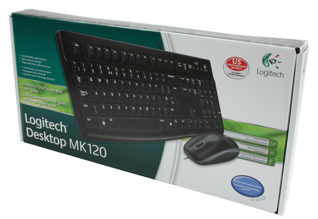Klawiatura + mysz logitech mk120