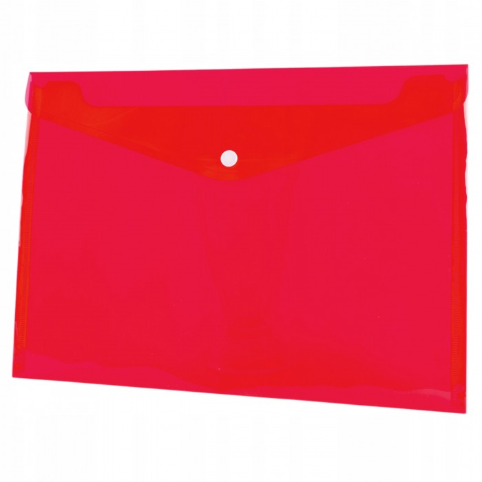 Koperta pp na zatrzask A5 czerwona Tetis | eazbiuro.pl | Kliknij i kup!