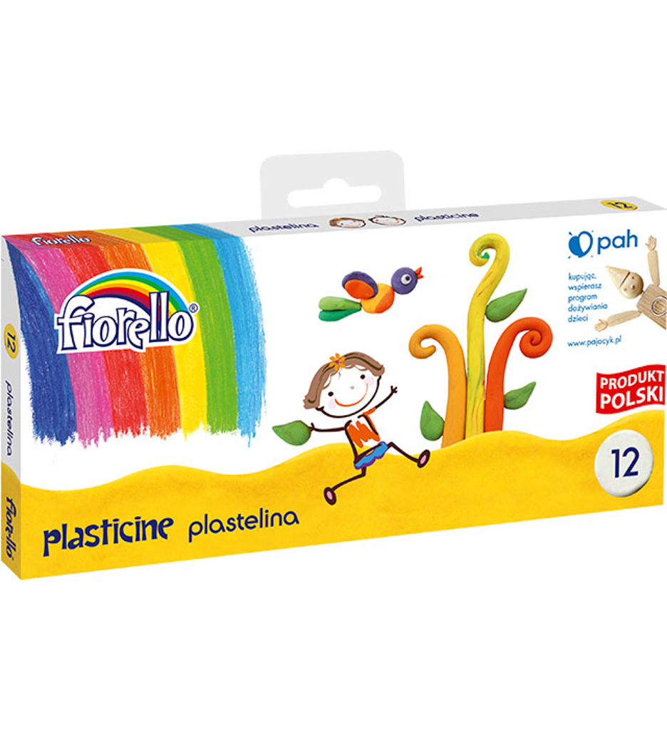 Plastelina 12 kolorów Fiorello Plastelina 12 kolorów Fiorello