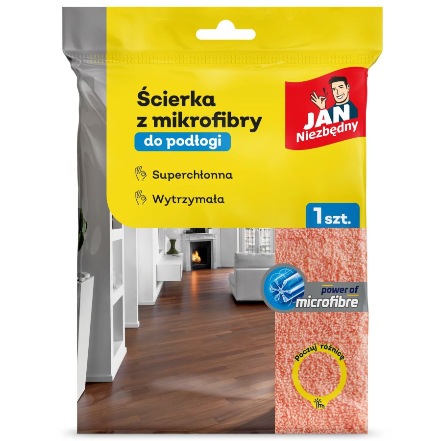 Ścierka do podłogi 45x55 z mikrofibry Jan Niezbędny Ścierka do podłogi 45x55 z mikrofibry Jan Niezbędny
