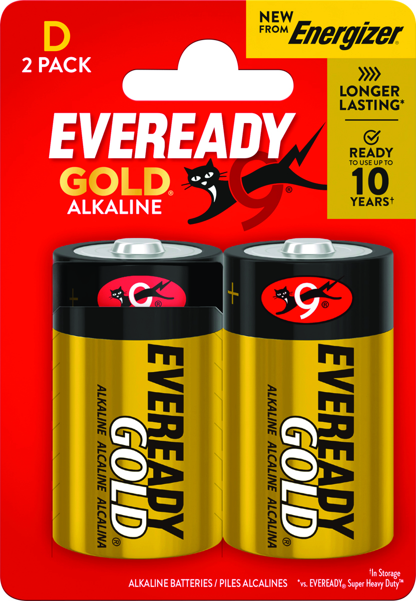 Bateria EVEREADY GOLD from ENERGIZER, D, LR20, 1,5V, CP2 EU, 2 szt.