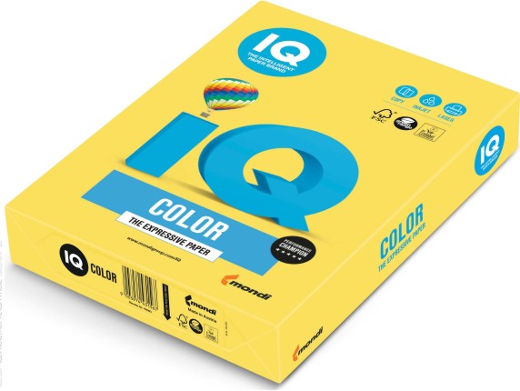 Papier ksero iq color A4 160g kanarkowy cy39