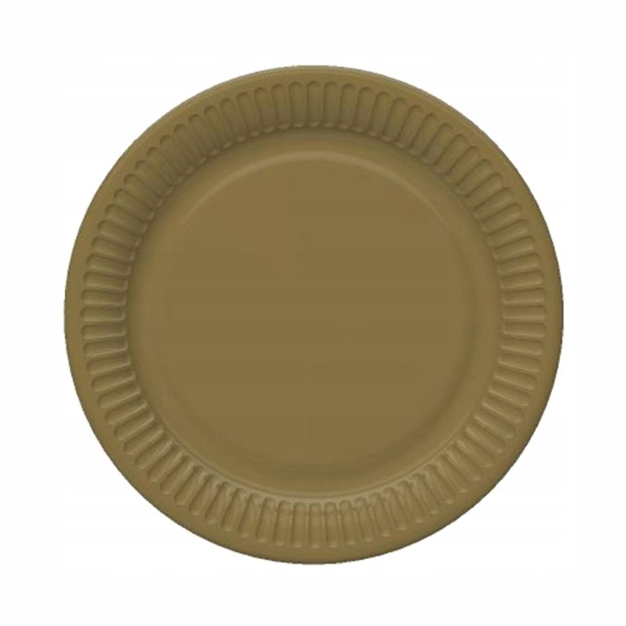 Talerzyki papierowe Gold 18cm 8 szt. POLMAK