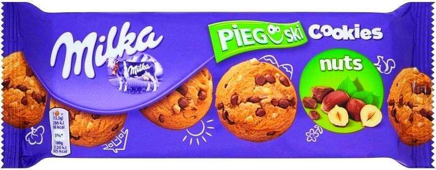 Ciasteczka pieguski milka z orzechami 135g