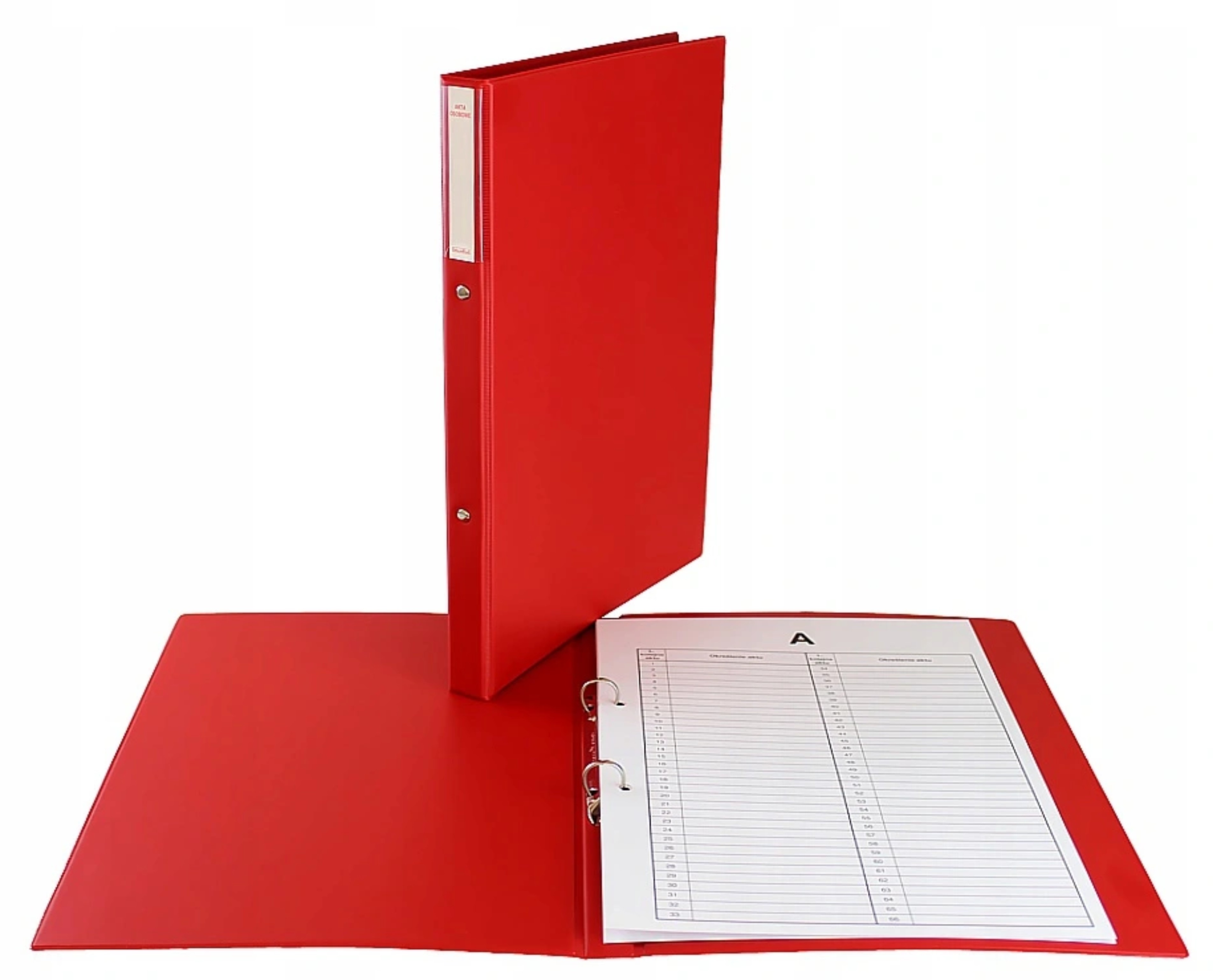 Teczka do akt osobowych segregator abcd 2r 4 cm czerwona | eazbiuro.pl | Weź najlepsze!