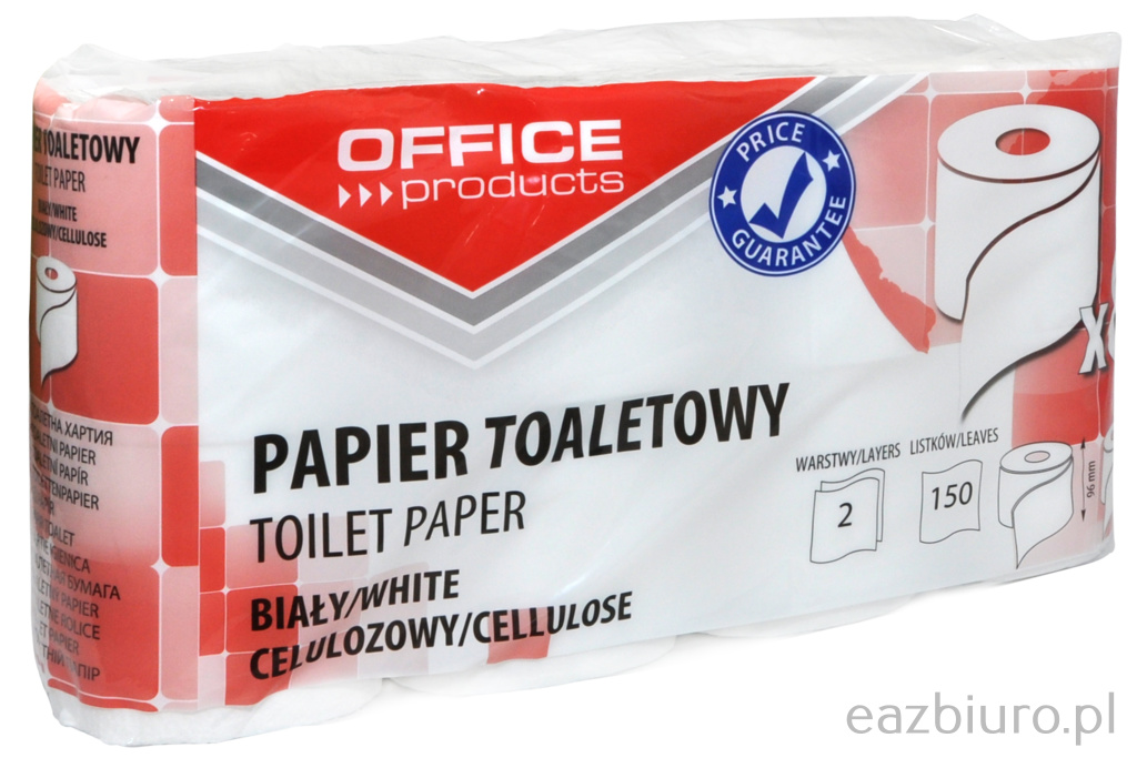 Papier toaletowy biały 2 warstwow Office Products celulozowy
